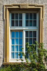 Fototapeta na wymiar Beautiful old windows in historical center of Strasbourg