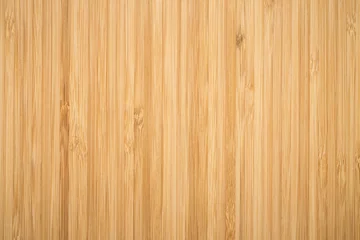 Zelfklevend Fotobehang Bamboo surface merge for background, top view brown wood paneling © sorrapongs