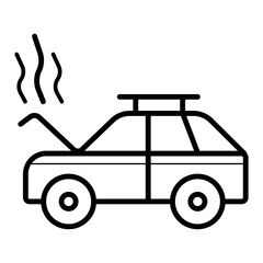crash, smoke, open hood,auto service, car repair