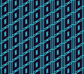 Vector seamless pattern. Modern stylish linear texture. Repeating geometric tiles with line elements.