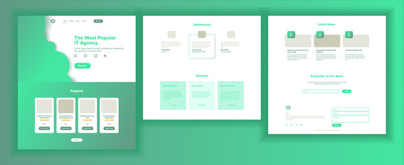 Web Page Design Vector. Website Business Reality. Site Scheme Template. Invest Conference. Innovation Cyberspace. Responsive Blank. Illustration