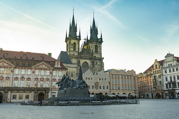 Naklejka premium Prague, Czech Republic, area in the center of the city