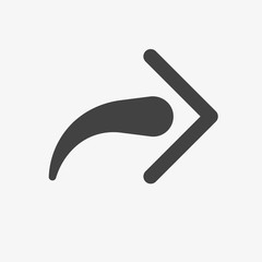 Next icon, arrows icon. Glyph, Solid style