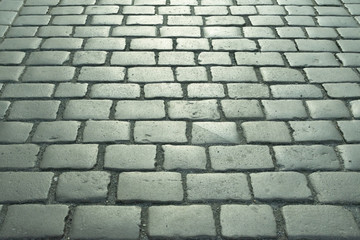 stone pavement closeup