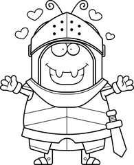 Cartoon Ant Knight Hug