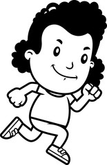 Cartoon Girl Running