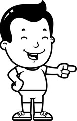 Cartoon Boy Laughing