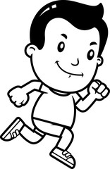 Cartoon Boy Running