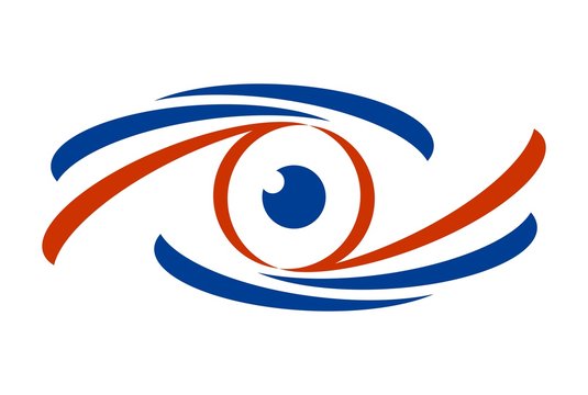 abstract eye graphic vector logo icon