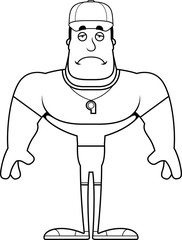 Cartoon Sad Coach