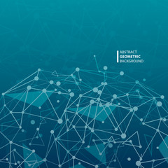 Geometric technology background. Vector abstract graphic design. EPS10