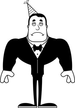 recommend clip art: Cartoon Sad Partygoer