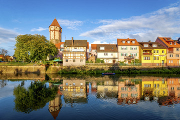 Wertheim, Spitzer Turm an der Tauber 