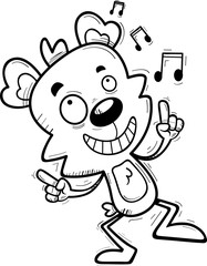 Cartoon Male Bear Dancing