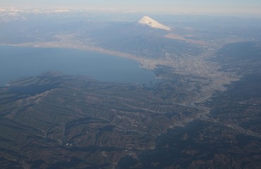 Bird's-eye view of Mt.Fuji Japan