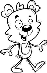 Cartoon Male Bear Walking
