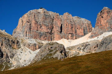 Sellagruppe in den Dolomiten, Suedtirol, Italien