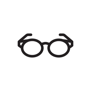 Glasses icon, Tools and utensils icon. Outline bold, thick line style, 4px strokes rounder edges
