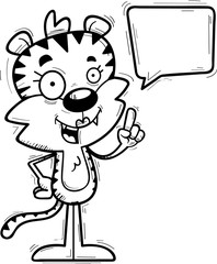 Cartoon Female Tiger Talking