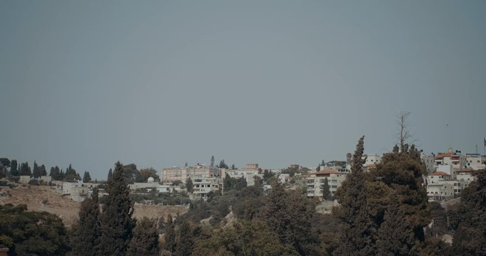 Minaret And Mousque Of Al-Aqsa In Jerusalem - pan left