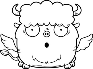 Surprised Cartoon Buffalo Wings