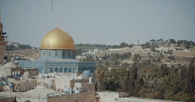 Minaret And Mousque Of Al-Aqsa In Jerusalem