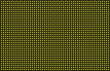 Yellow Black Woven Basketweave Abstract Background. Braiding of horizontal and vertical stripes creates a basket weave pattern with a chartreuse yellow background and black strands of various widths.