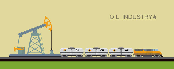Vector oil pump with train.