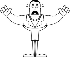 Cartoon Scared Doctor