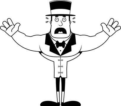 recommend clip art: Cartoon Scared Ringmaster