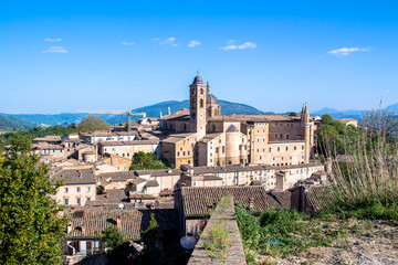 Fototapeta premium cityscape of Urbino in Italy