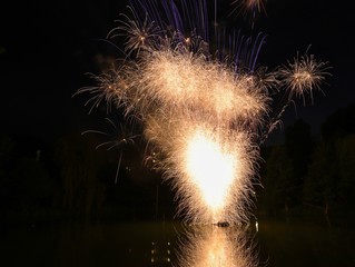 Feuerwerk in der nacht
