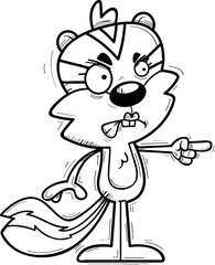 Angry Cartoon Female Chipmunk