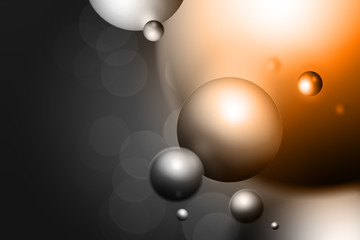 Grey bubbles background