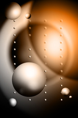 Grey bubbles background
