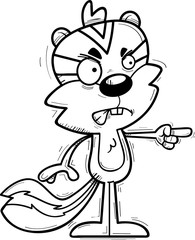 Angry Cartoon Male Chipmunk