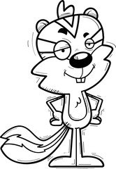 Confident Cartoon Male Chipmunk