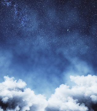 Creative cloud sky backdrop