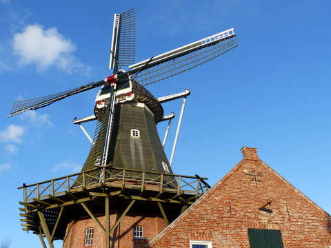 Windm&uuml;hle in Rysum / Ostfriesland