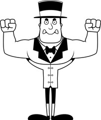 Cartoon Angry Ringmaster