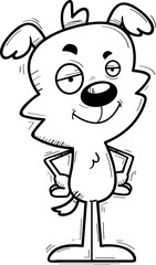 Confident Cartoon Male Dog