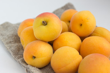Apricots on a sack