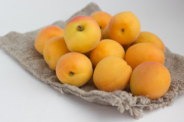 Apricots on a sack