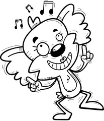 Cartoon Female Koala Dancing