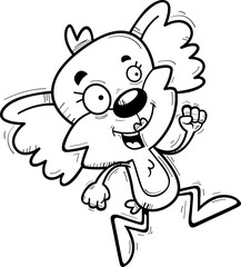 Cartoon Female Koala Running