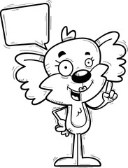 Cartoon Female Koala Talking