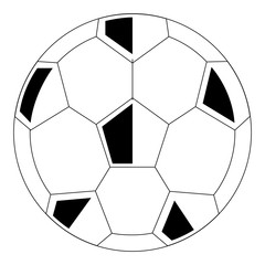 Isolated soccer ball icon