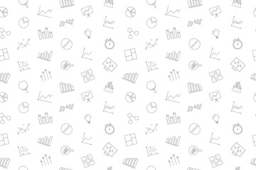 Vector Data Analysis pattern. Data Analysis seamless background