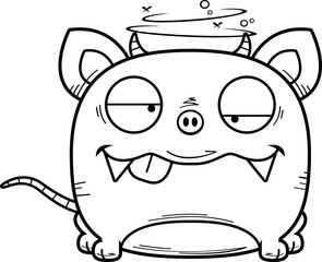 Cartoon Goofy Chupacabra