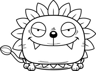 Cartoon Sly Dandelion Lion